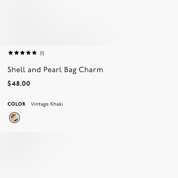 Madewell Shell and Pearl Bag charm - Picture 8 of 14